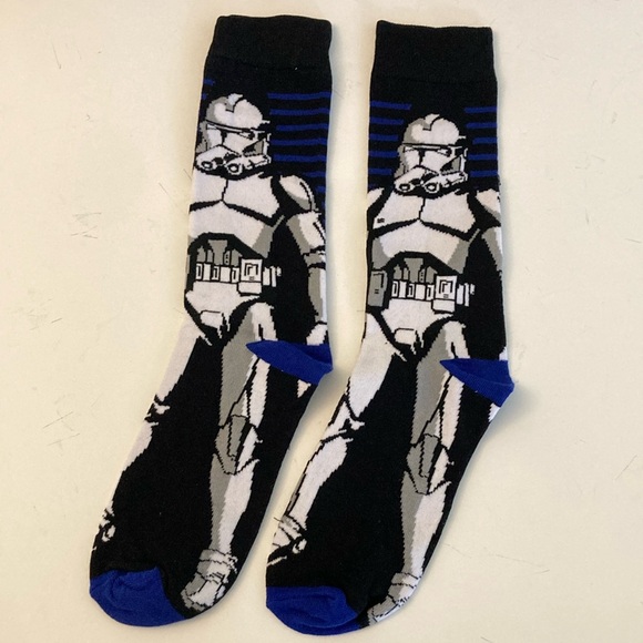 Star Wars storm trooper socks NEW OSFM - Picture 3 of 6